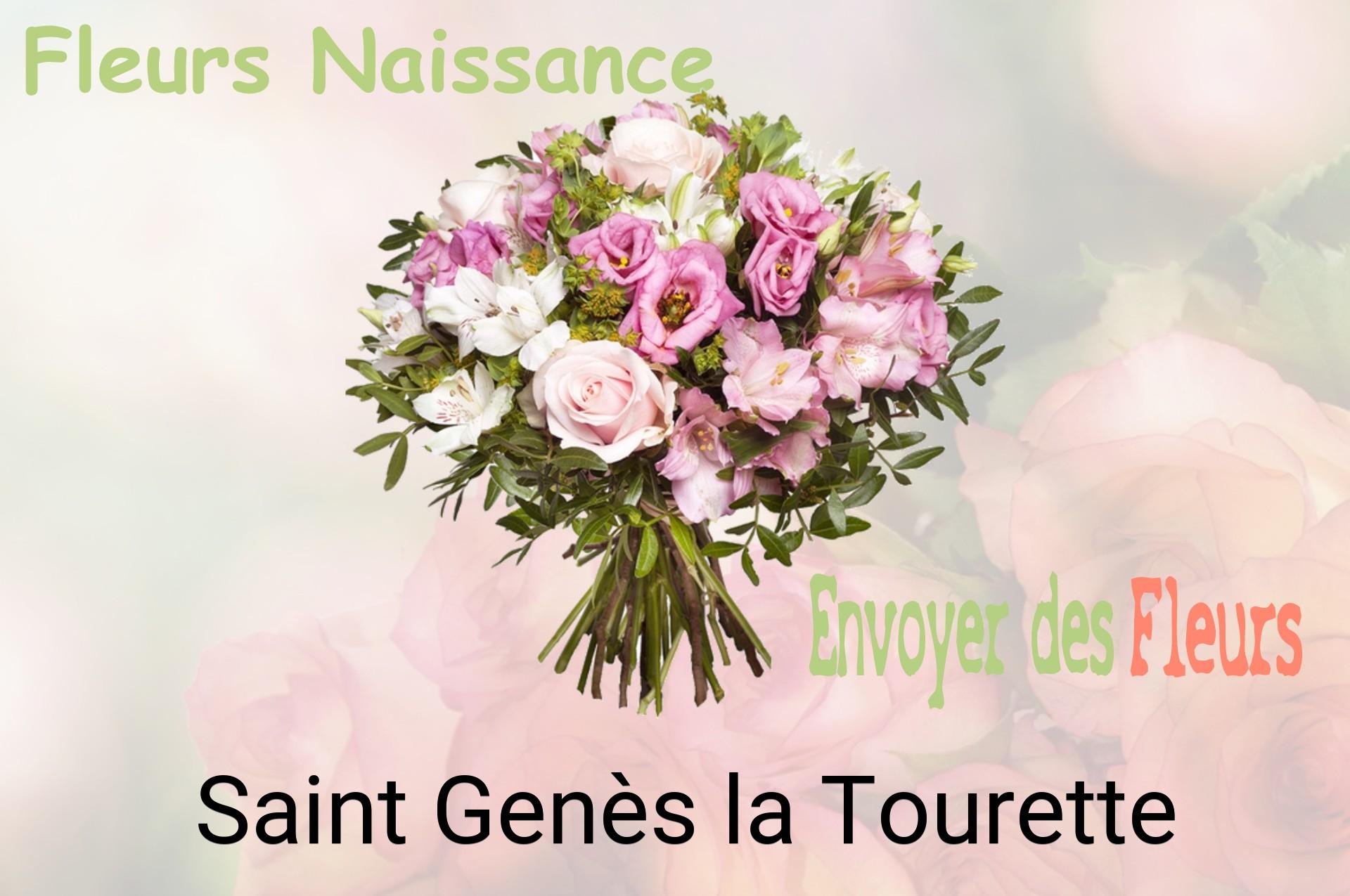 Bouquet de fleurs de naissance livré à Saint-Genès-la-Tourette
